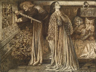 Sir Launcelot nella camera della regina